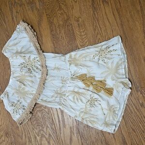 Barok Paris Tropical Print Romper Sz S / M